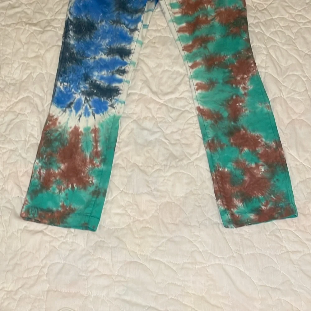 Teenage Brand Have a Real Nice Day Tie Dyed Jeans Size 36 - Picture 3 of 9